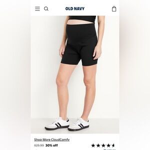 Old Navy Black maternity cloud comfy Shorts